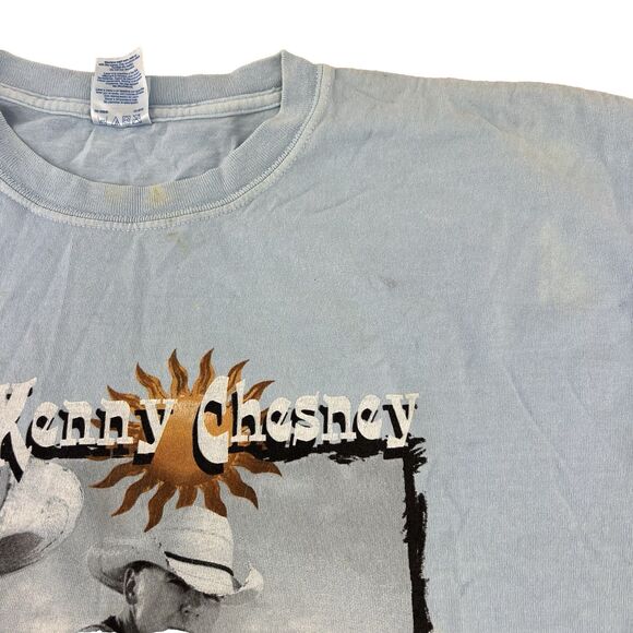 Kenny Chesney Somewhere in the Sun 2005 Tour T-Shirt Light Blue Size - Picture 6 of 13